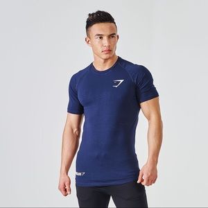 Gymshark Navy Blue Shirt Small